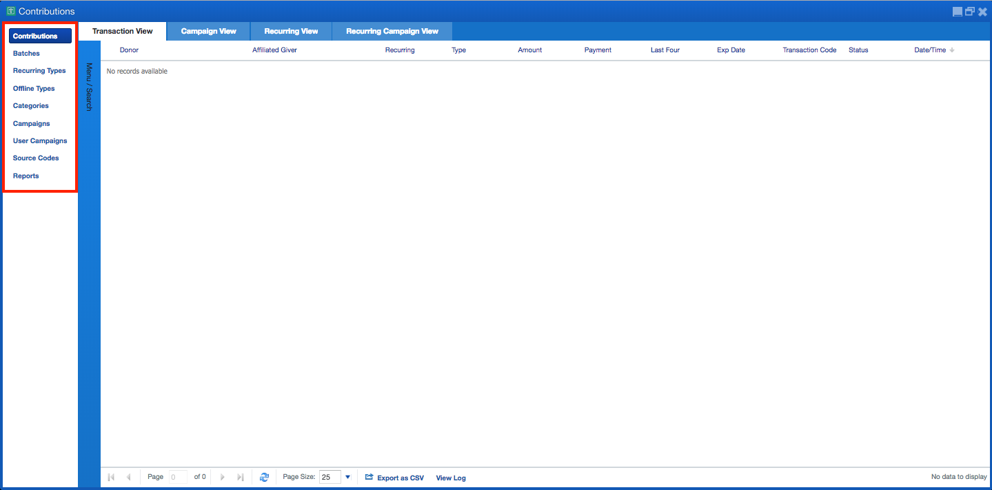Contributions Sidebar